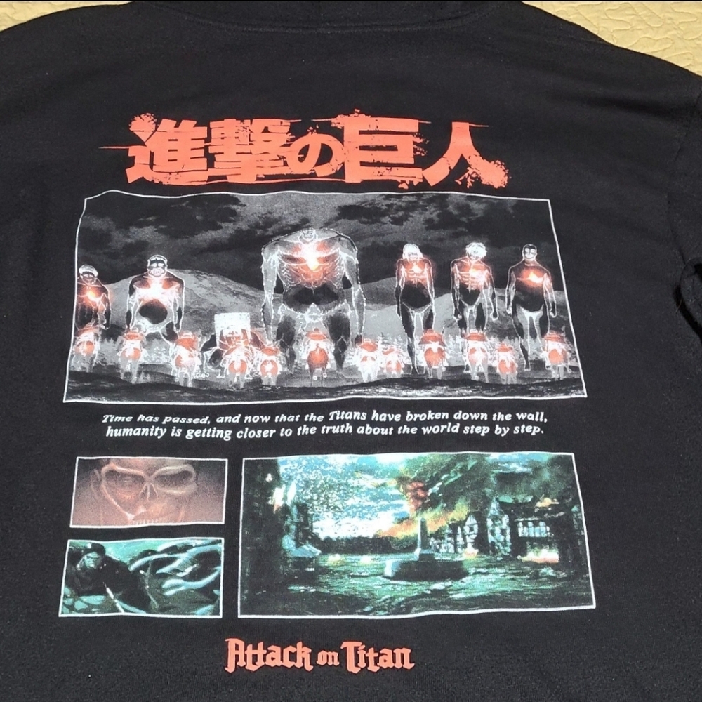 Attack On Titan Season 3 anime hoodie size XL